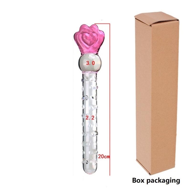 Glass Crystal Dildo Anal Plug Lesbian Sex Toy Vaginal Clitoral Stimulation Stick Smooth Sex Product For Female Masturbation