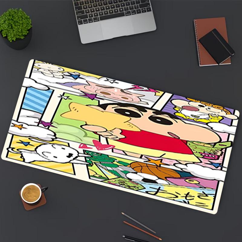 Crayon Shin Print Mouse Pad, for Keyboard Pad Laptop PC Mat for Office Home Use, Desk Decor, Perfect Birthday Gift for Gamers