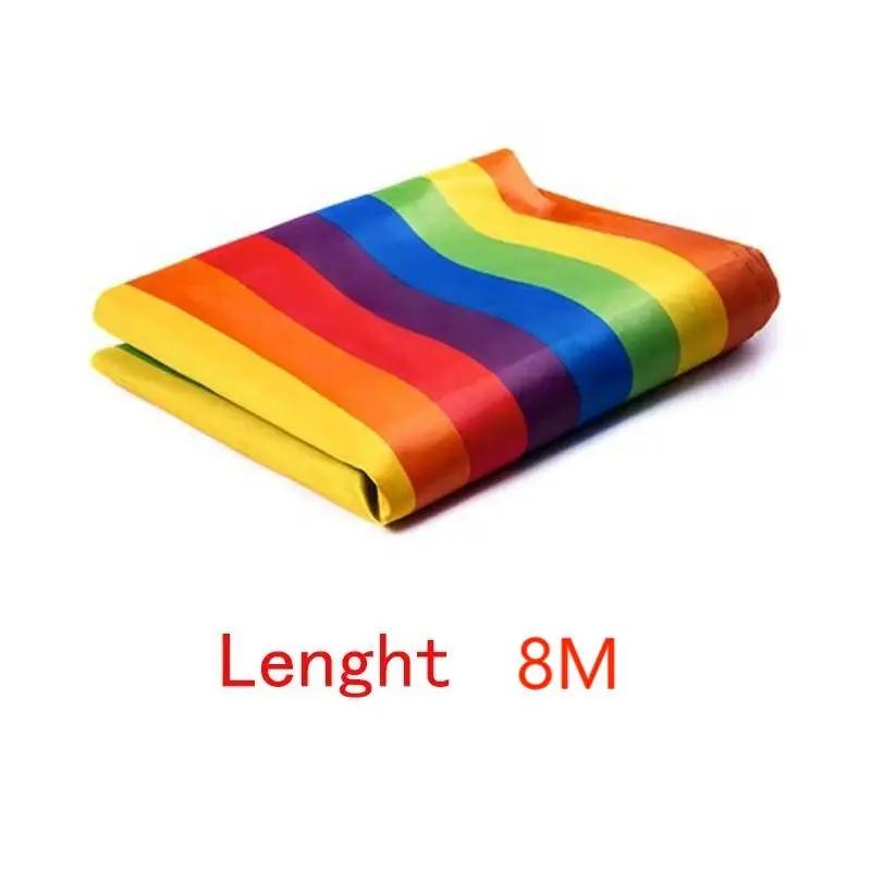 3/5/8M Colorful Rainbow Kids Play Crawling Tunnel Children Game Sport Toys Portable Smooth Cloth Outdoor Indoor Activity Toy