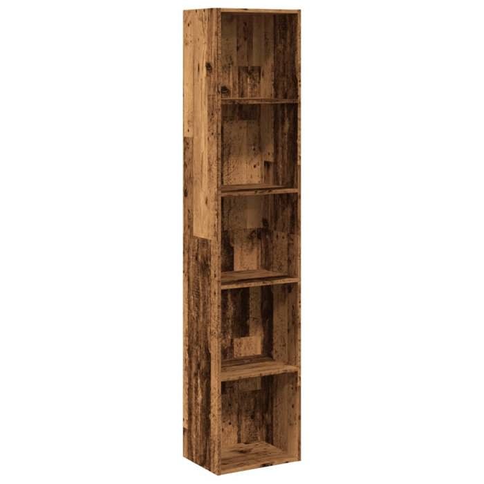 VidaXL Bookcase Old Wood 40x30x189 Cm Engineered Wood, Shelf, Bookshelf, Book Support, Cabinet of 857892
