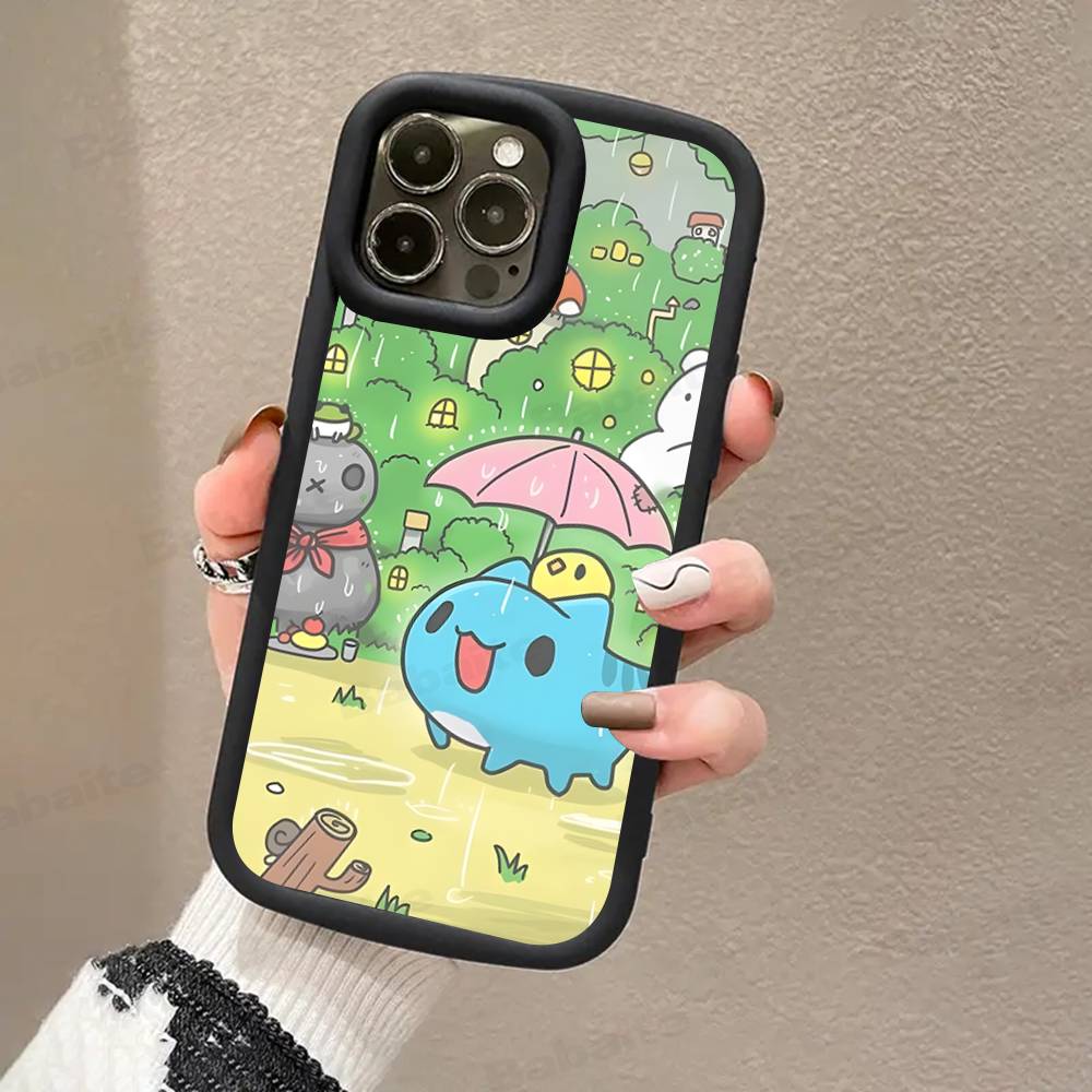 Bugcat Capoo Cute Phone Case For iPhone 16 15 14 Plus 13 12 11 17 Pro Max Pro Soft Cover