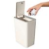 10L Slimme Prullenbak met Eénknops Pop-up Deksel Hoogwaardig Geurwerend Afsluitbaar High-End Sleuf Papierbak voor Thuis Toiletten