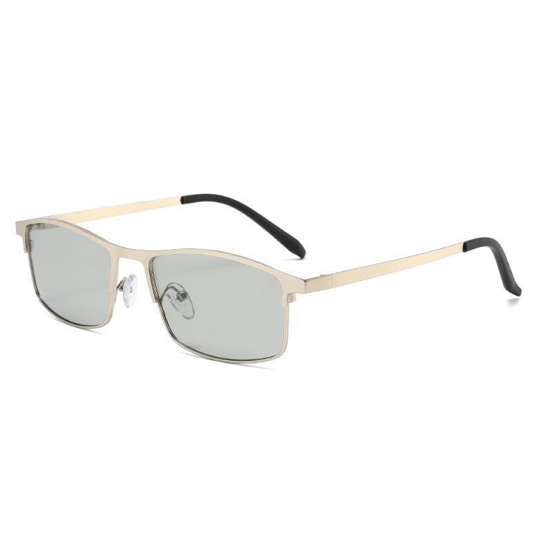Day & Night Photochromic Polarized Sunglasses for UV Protection Black Frame Black-Grey Lens