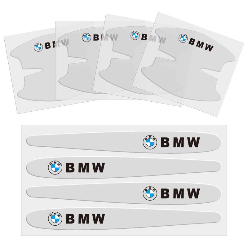8Pcs Car Door Handle Stickers Scratch-Resistant Bowl Stickers Decorative Films For BMW X1 X2 X3 X5 X4 X6 X7 G30 G20 G32 G11 G12
