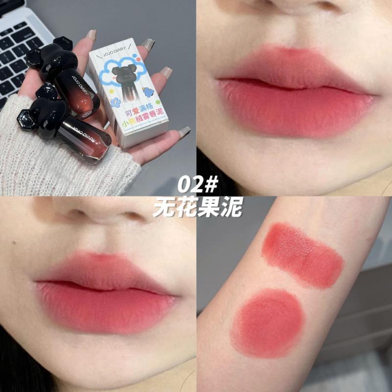 Little Bear Matte Low Saturation Lip Mud Smooth Non Drying Lipstick