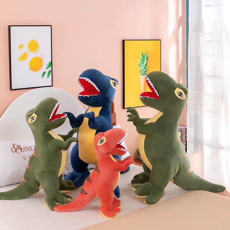 Large Tyrannosaurus Rex Plush Pillow - Cute Dinosaur Doll for Boys' Birthday