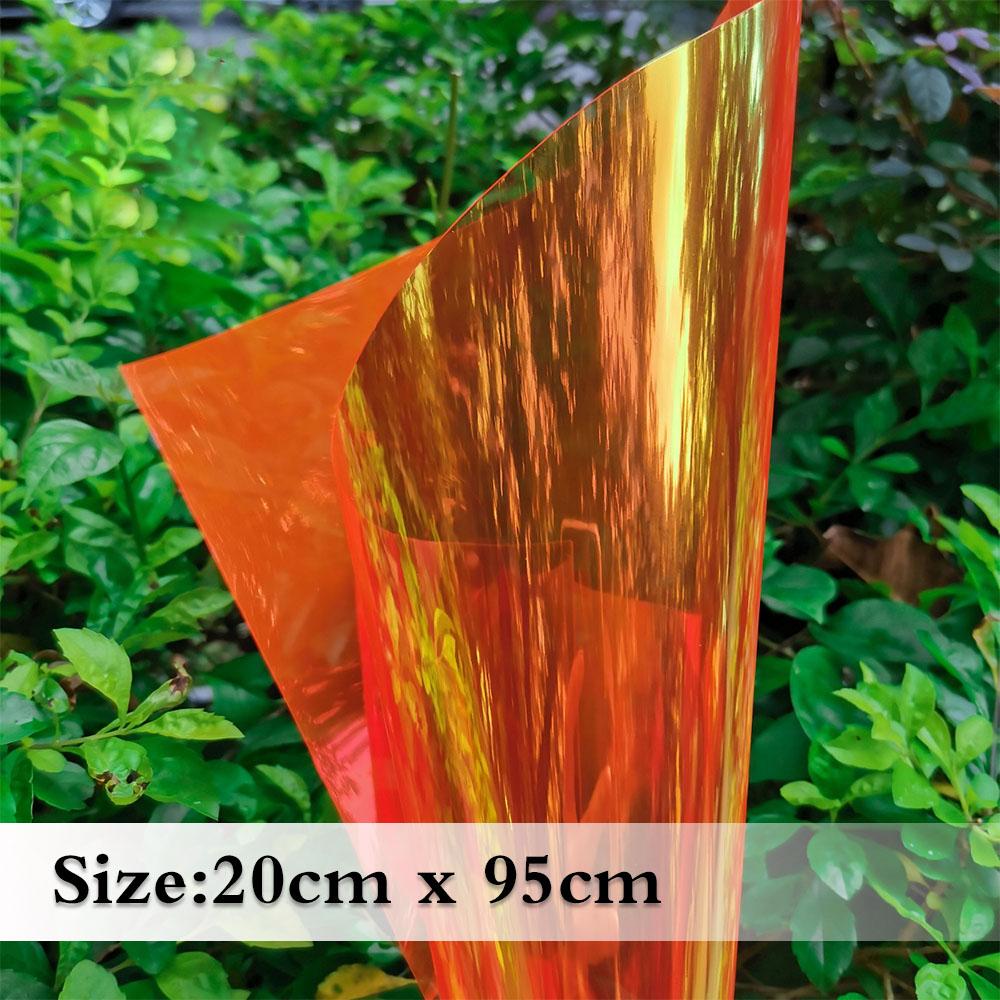 Candy Iridescent Holographic Clear Transparent PVC Fabric Leatherette Laser Rainbow Film Vinyl Craft Bag Earring DIY Bows Making