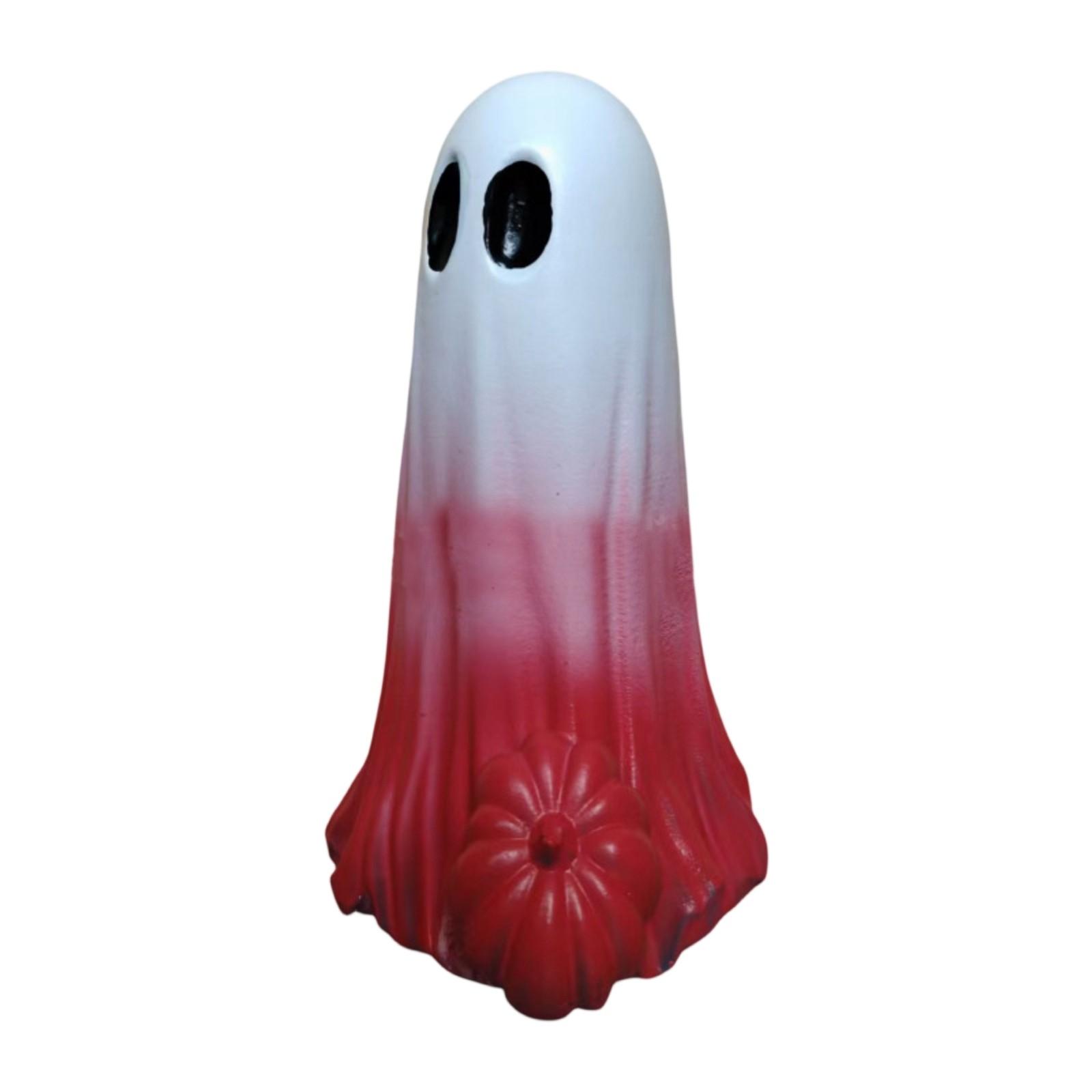 

ColorfulGhost Милое смоляное настольное украшение Реквизит для создания атмосферы Хэллоуина Украшение в виде привидения One Size