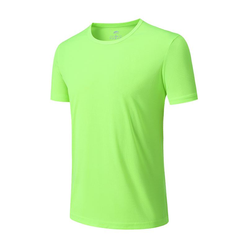 Unisex Quick-Dry Short Sleeve Running T-shirt - Solid Color Sportswear
