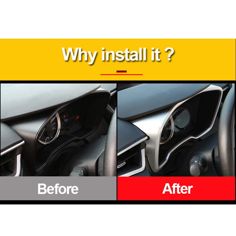 For Toyota Corolla E210    2022 ABS Carbon Car Dashboard Frame Cover Trim Stickers Interior Decoration Accessories