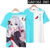 Hololive VTuber Nakiri Ayame Shirakami Fubuki T-shirts 3D Print Kid Anime Tee Men Women Short sleeve Top Harajuku O-Neck T shirt