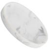 Resin Marble Pattern Soap Dish Soap Tray Bathroom Holder Decorative Bar Container Portable Dishes White Modern