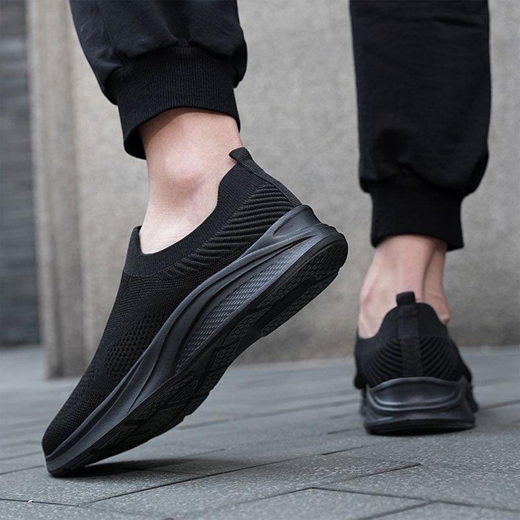 Men's Casual Low-Top - Mesh Knit Shoes Breathable and Lightweight