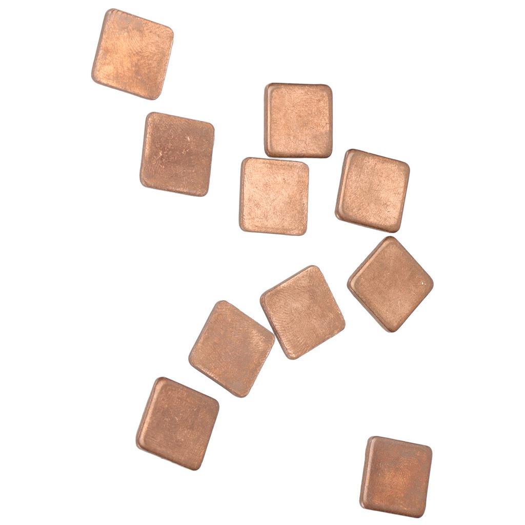 100pcs Heatsink 401w Mk Thermal Conductivity Burr Free Glossy Copper Material Small Heatsink for Laptop GPU CPU