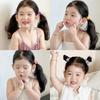 Fesanla Kids' Small Star-Shaped Hair Ties, Set of 10, Fluffy Hair Accessories, Cute Hair Accessories for Shichi-Go-San, Kindergarten Entrance