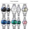 CHENXI Couple Watches Men's Quartz Watch with Date Stainless Steel Strap Water-Resistant Business Casual Style Ideal Couple Gift