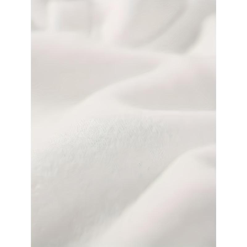 European Size Valentine'S Day Chic Women'S White T-Shirt with Love Print - Casual Crew Neck, Short Sleeve, Stretchy Polyester Blend, Machine Washable