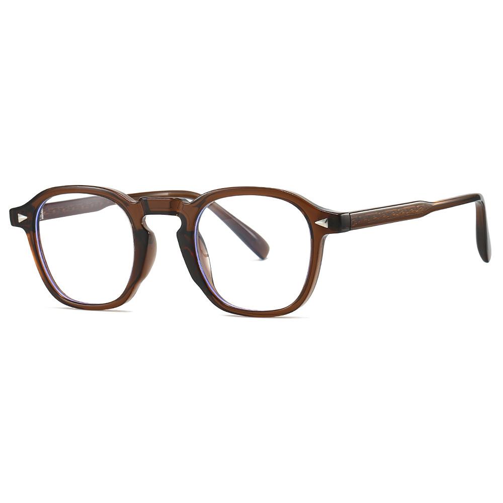 

Premium Anti-Blue Light Glasses Men Women Retro Thick Square Frame Eyewear TR90 Lightweight Computer Glasses Fashion Eyeglasses коричневый