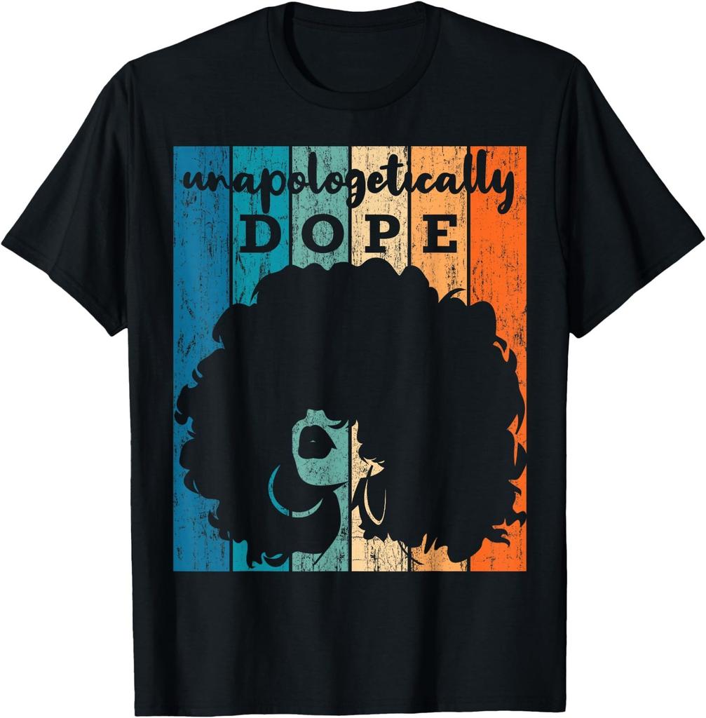 Unverblümt Dope Schwarze Geschichte Monat Afroamerikanisches Kurzarm-T-Shirt