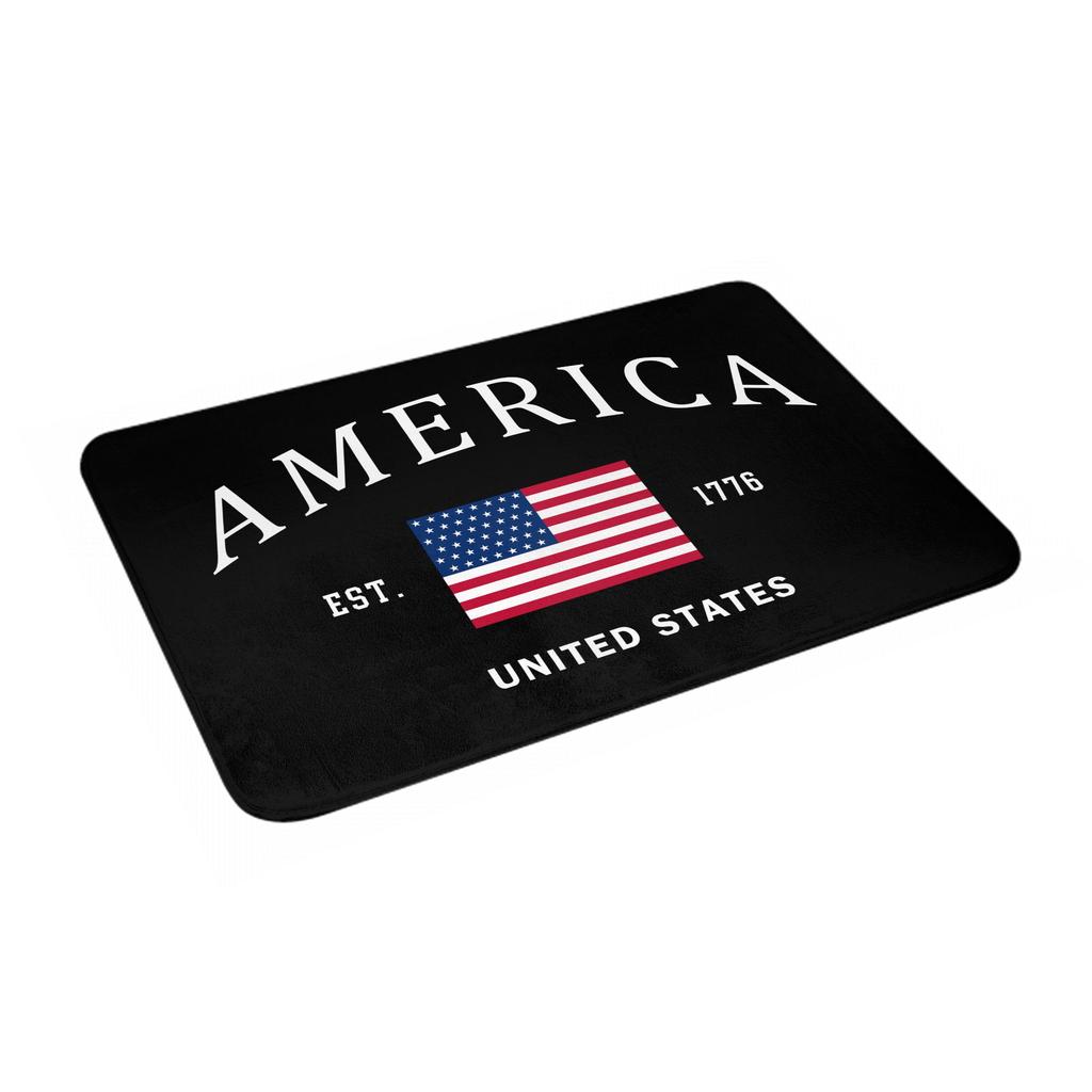 United States Flag Doormat Anti-Slip Bath Kitchen Mat Toilet Door Floor Entrance Carpet Rug