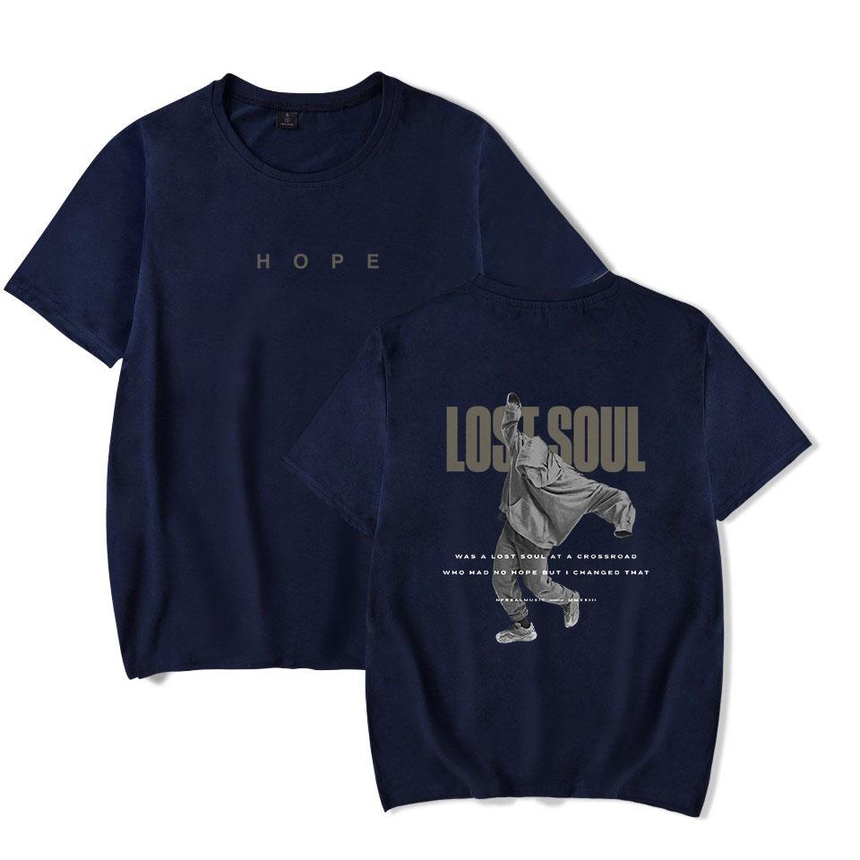 NF Tshirt HOPE Lost Soul Tee Rapper Print Tshirt Unisex Fashion Casual Short Sleeve Tee HipHop Merch S