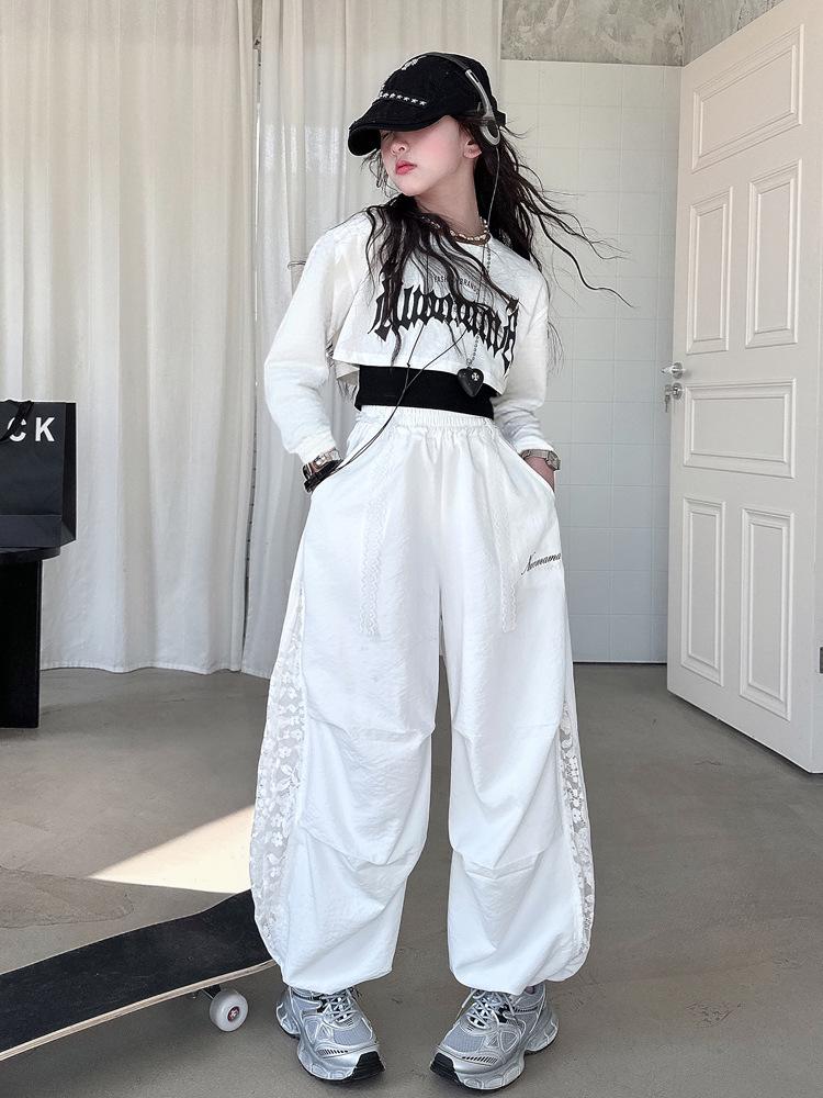 Cooles Hip Hop Jazz Tanzset für Mädchen - Trendiges zweiteiliges Set für Kinder für Frühling/Herbst 2025