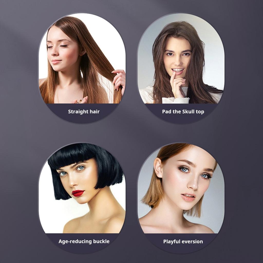 Tragbare kabellose Haarglätterbürste, wiederaufladbarer beheizter Haarglätterkamm für unterwegs, Mini-Haarstyler-Tool für Frauen