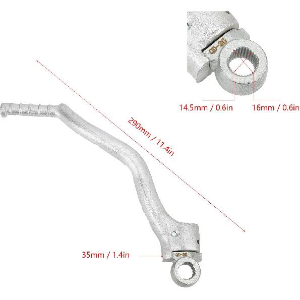 Kick Start, CNC Forged Aluminum Kick Start Starter Lever Pedal Arm for NC250 NC 250 Engine Motocross Dirt Bike