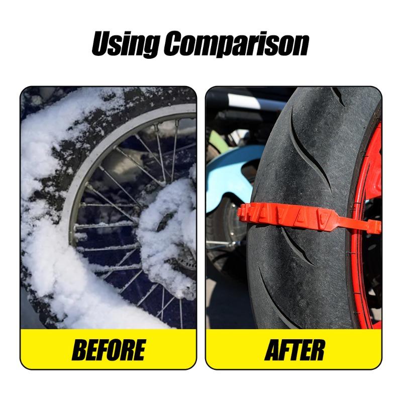 Motocicletas Pneus Correntes de Neve Reutilizáveis Veículo Elétrico Bicicleta Rodas de Inverno Antiderrapantes Abraçadeiras de Cabo Pneu Emergência Corrente Antiderrapante