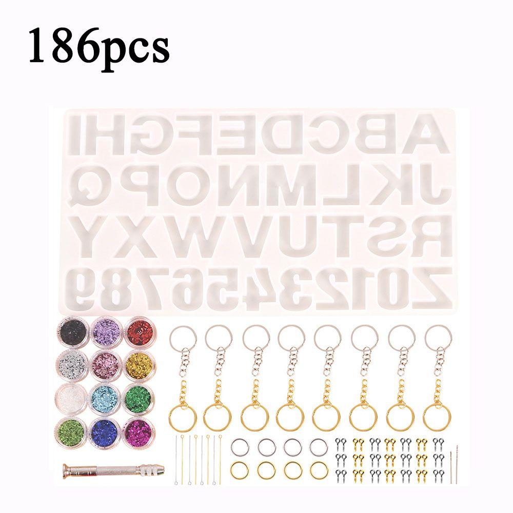 Kits Handgemachtes Handwerk Kristall Tropfenkleber Silikon Alphabet Buchstaben Harzformen Kieselgelform