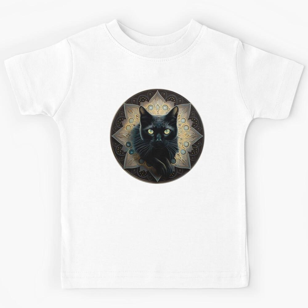Cat Noir #1568 | Black Cat Kids T-Shirt 160