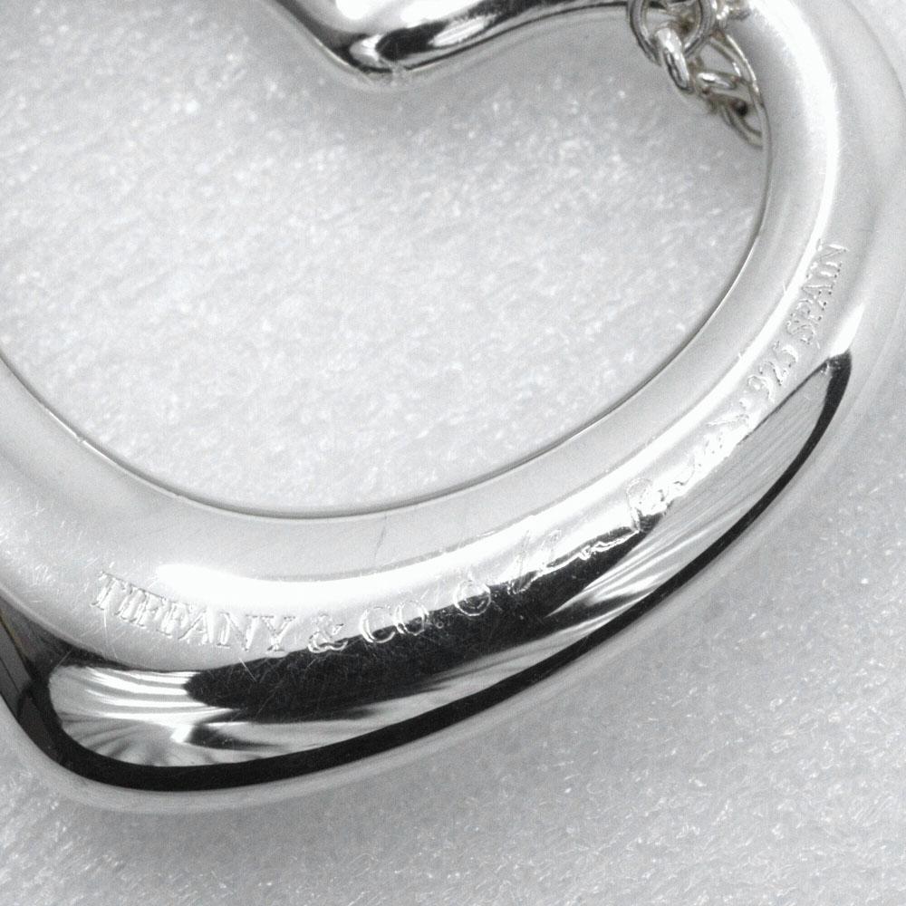 TIFFANY&Co. Open heart Necklace Elsa Peretti Silver925 heart 6.7g Women Used