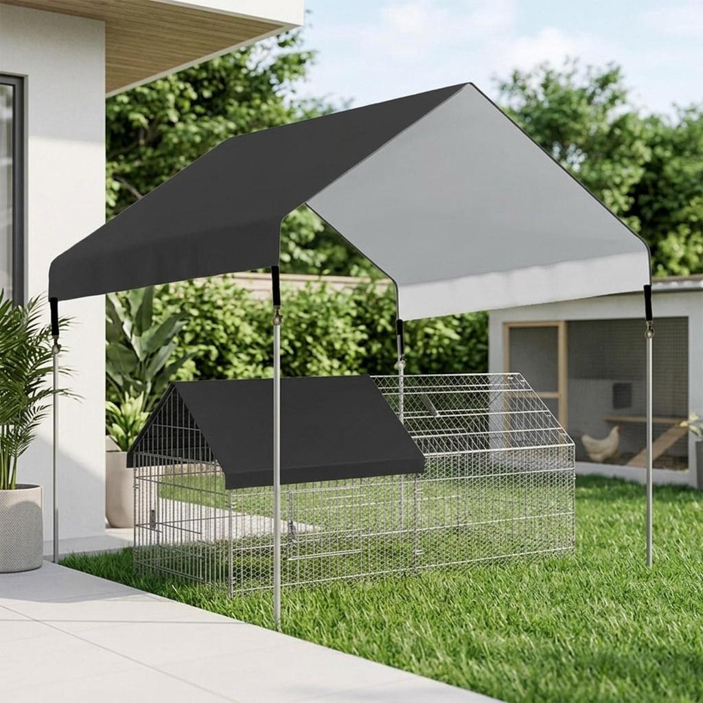 Tarp Chicken Coop Cover Replacement Sun Protection Shade Cloth Duck for Farm Enclosures