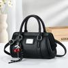 New Tote Bag Solid Color and Large Capacity Texture Shoulder Crossbody Pu Women's Bag