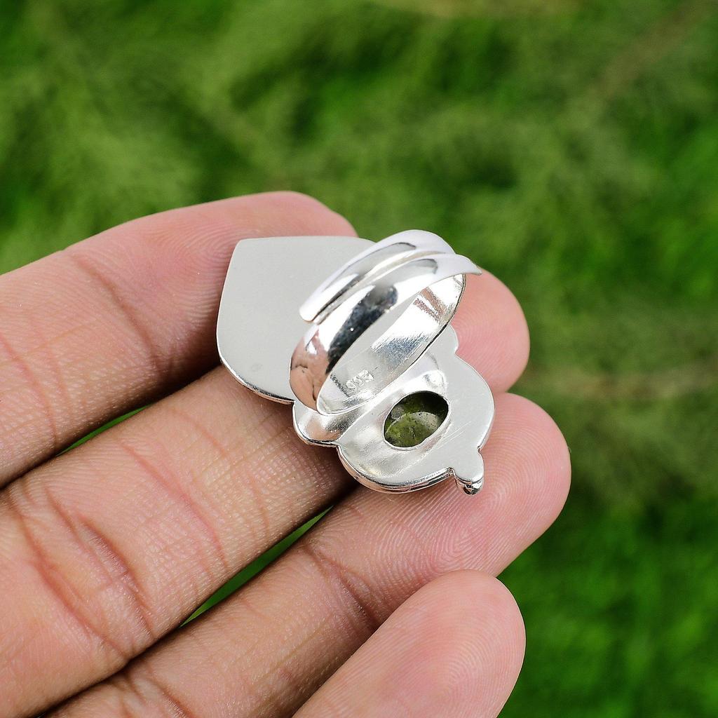 Gift For Her Natural Gogunjula Stackable Bird Adjustable Ring 925 Silver