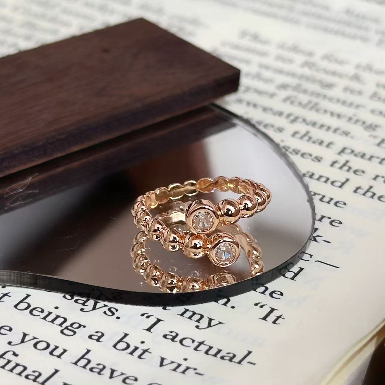 Xiaohongshu средневековое кольцо-пузырь ретро открытое кольцо кольцо