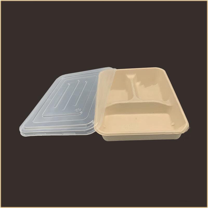 Hong Pa Disposable 3-Compartment Pulp Meal Box