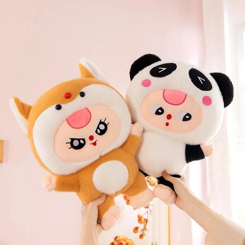 32/62Cm Kawaii Baby Three Years Old Plush Doll Toy Baby Three Rabbit Series Stuffed Pillows Toy Ornaments Xmasgifts For Girls