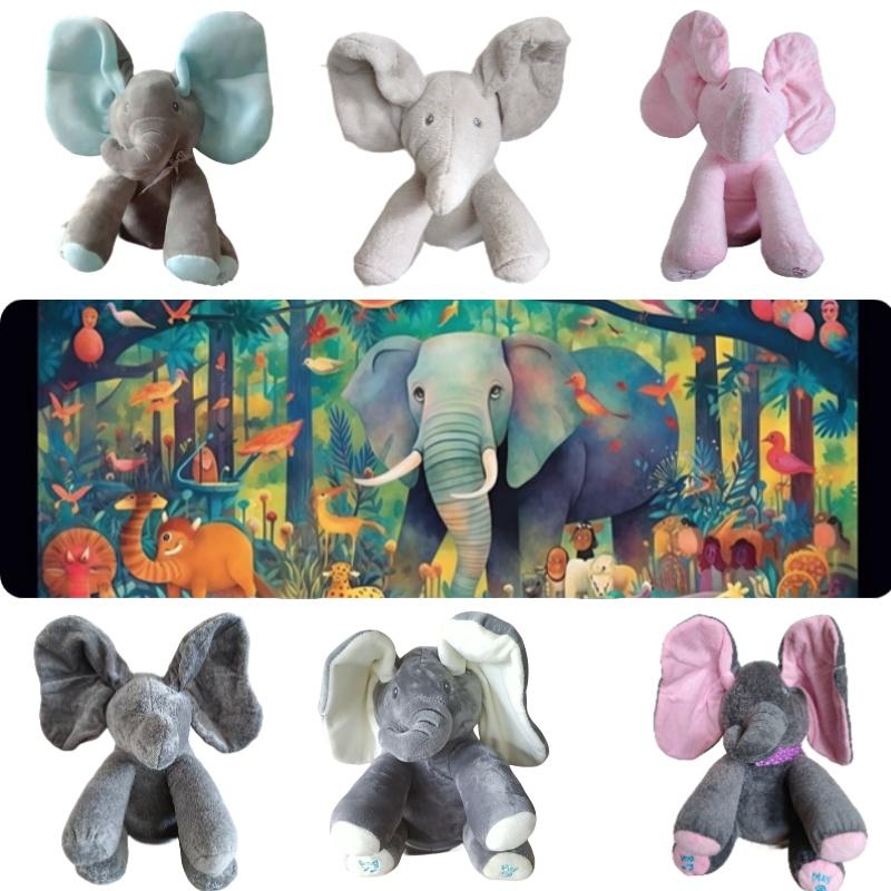 Entzückendes Elefanten-Plüschtier mit beweglichen Ohren Perfektes Babygeschenk