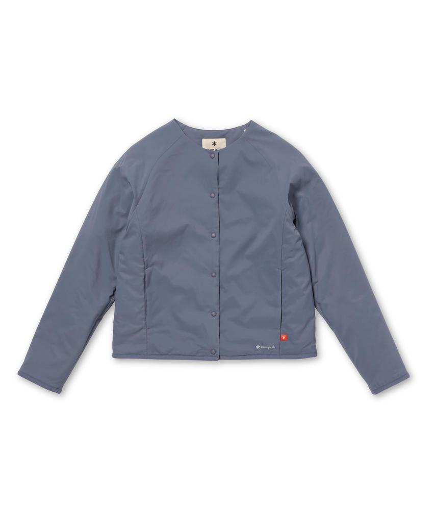 Snow Peak Flexible Insulated Cardigan Light Blue 3 Women's Lightweight, Breathable, Water-Repellent