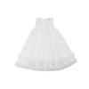 Sweet Summer Sleeveless Princess Dress with 3D Flowers & Sequins for Little Girls