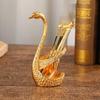 Swan Fruit Fork and Spoon Set