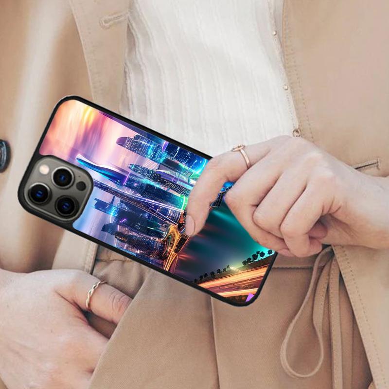 

City Lights Magnetic Phone Case For APPLE iPhone 17 Air 16 14 13 12 Pro Max 15 Plus Wireless Charge With MagSafe Cover iPhone 14
