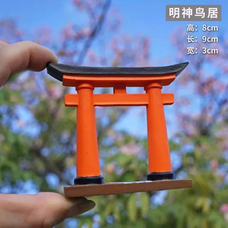 Japanese Multi-sizes Torii Gate Aquarium Decor Miniature Ornament Garden Shrine Shinto Landscape Micro Decoration Simulation