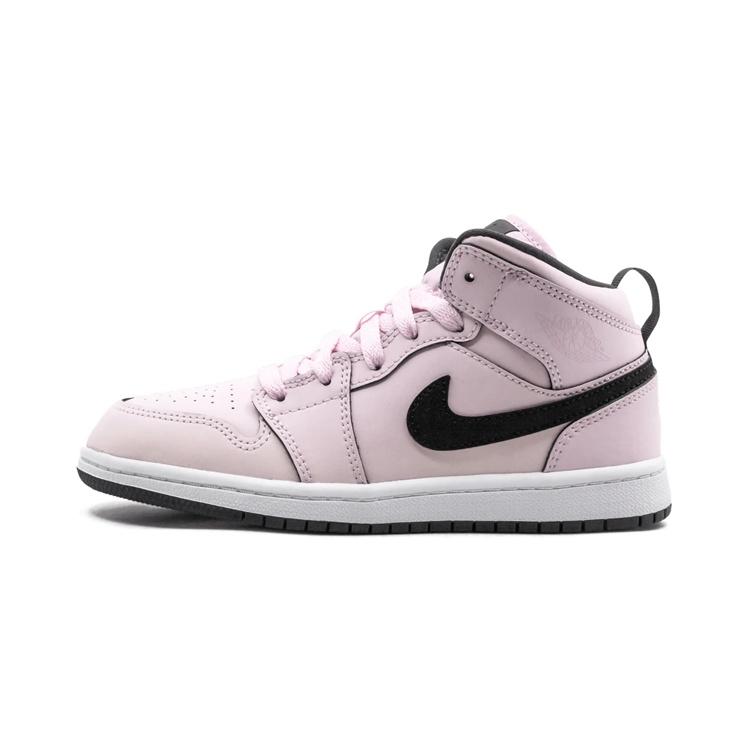 (PS) Air Jordan 1 Mid  Pink Foam Black  Kids  640737-601 EU 35