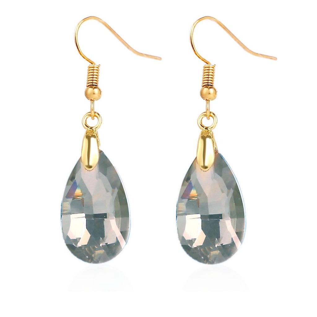 Exaggerated Grape Bunch Crystal Earrings INS Light Luxury Temperament Zirconia Inlaid High-grade Everyday Dainty Ear Jewelry