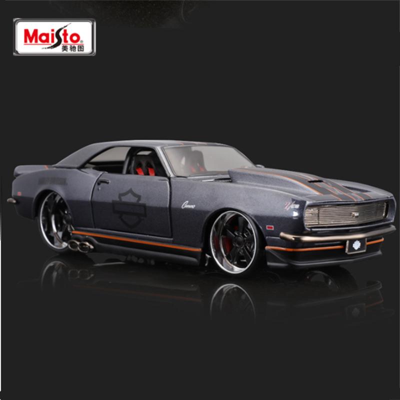 Maisto 1:24 Chevrolet Camaro Z/28 1968 Alloy Sports Car Model Diecasts Metal Racing Vehicles Car Model Simulation Kids Toys Gift