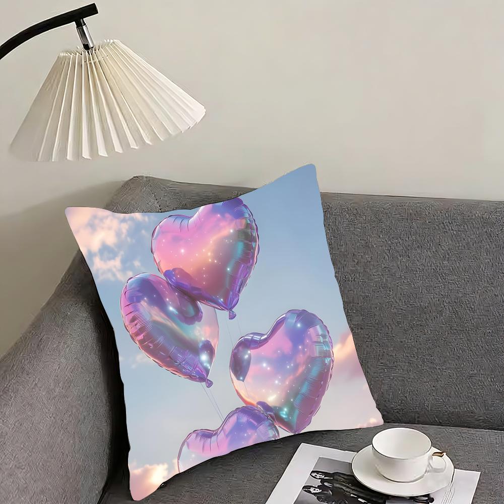 Balloon Fashion Cushion Cover Pillowcase Ultra Soft Skin Friendly Fabric Cloud Like Comfort  Concealed Zipper