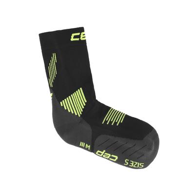 Cep Core Run Mid Cut Socks Black Lime 5.0