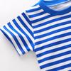 Summer New Boys Girls Striped T-Shirts Children's Clothing Casual Short Sleeve O-Neck Cotton Tops Tees Kids Clothes